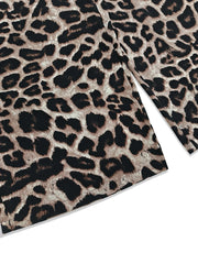 Plus Size Leopard Print Wide Leg Casual Overalls Jumpsuits & Rompers JT's Designer Fashion