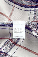 White Oversized Plaid Pattern Shacket with Slits Plaid Shackets JT's Designer Fashion