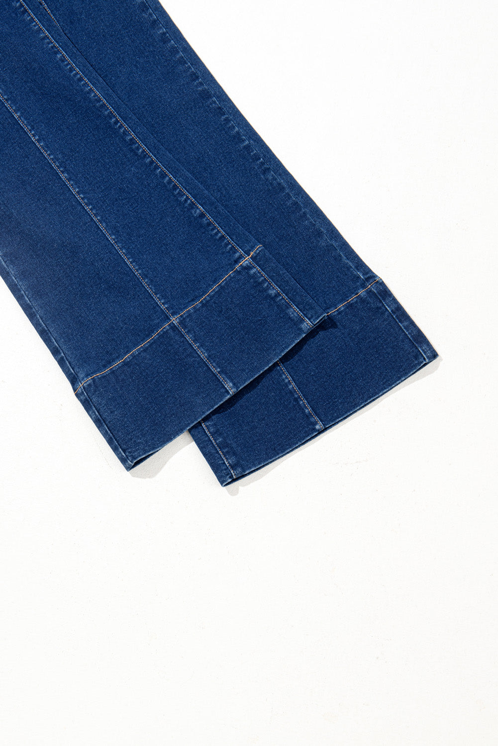 Sail Blue Center Seam Deep Wash Straight Jeans Jeans JT's Designer Fashion
