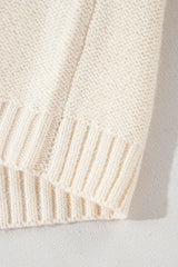 Gold Flame Colorblock Patched Pocket Drop Shoulder Sweater Sweaters JT's Designer Fashion