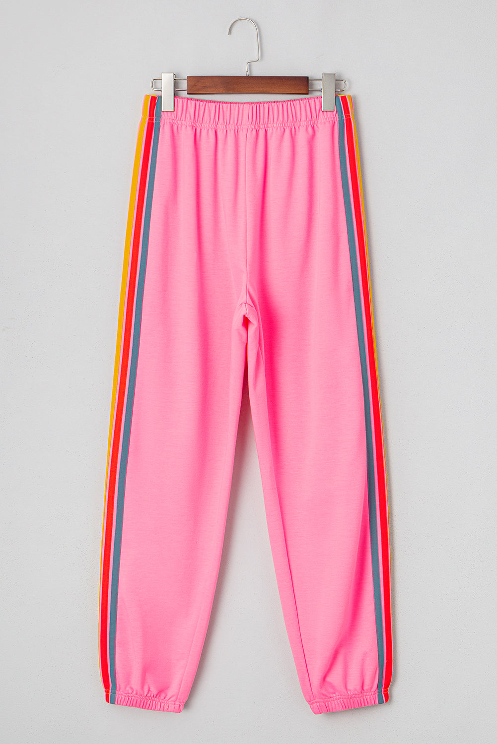 Pink Counting Rainbows High Waist Sweatpants Pants & Culotte JT's Designer Fashion