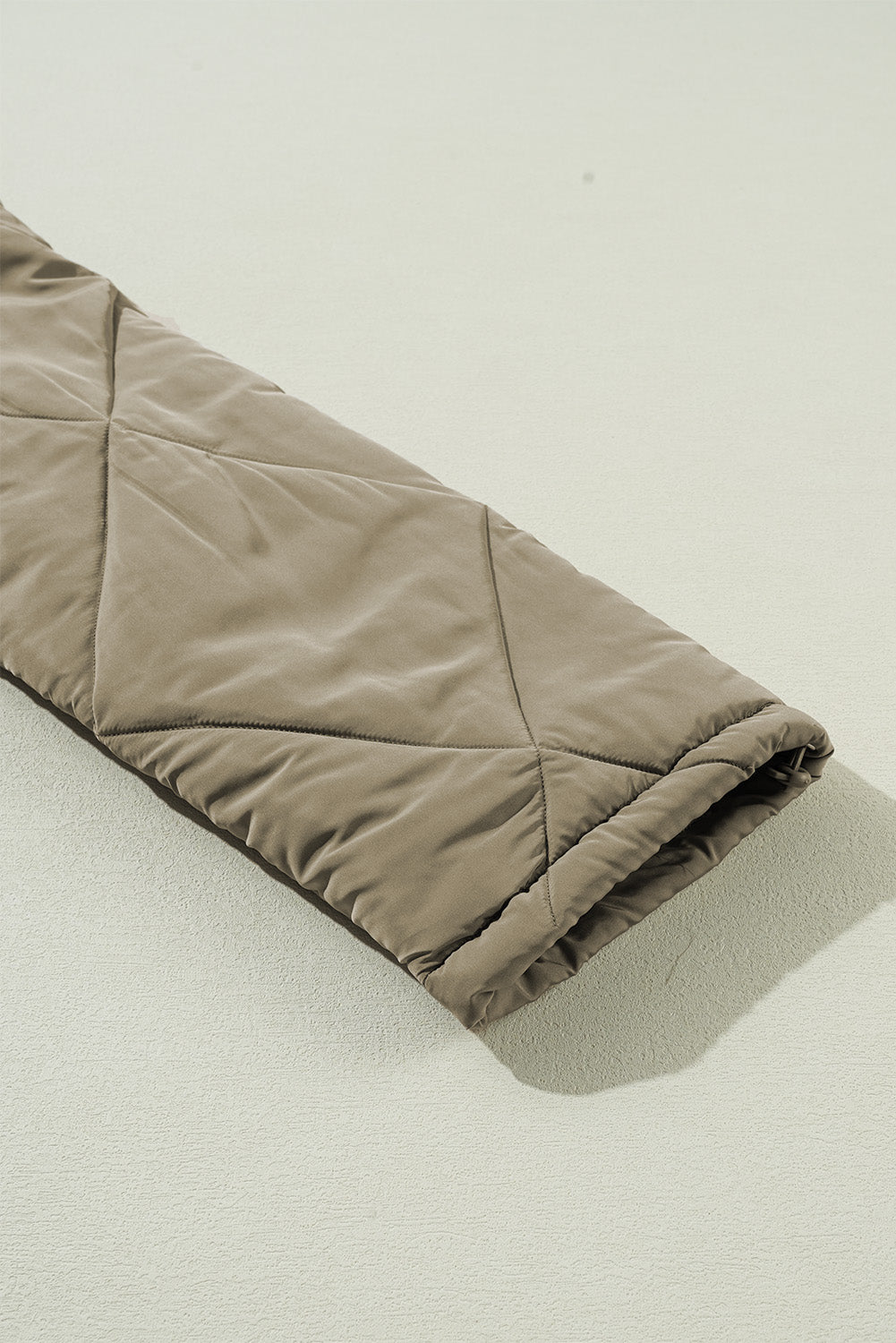 Jungle Green Teddy Collar Flap Pockets Quilted Puffer Jacket Jackets JT's Designer Fashion