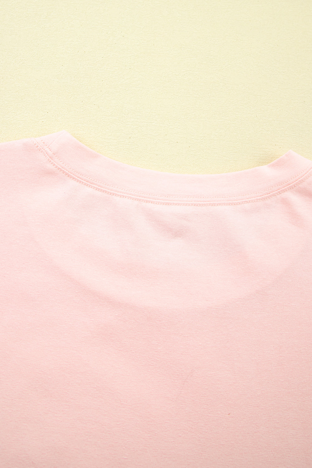 Light Pink Eyelet Lace Star Applique Plus Size T Shirt Plus Size Tops & Tees JT's Designer Fashion