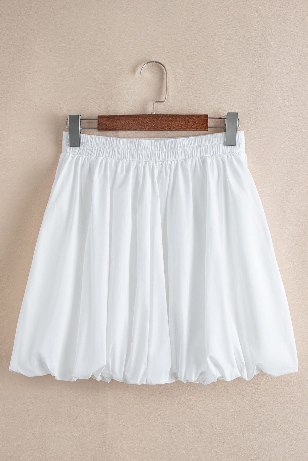 White Bubble Mini Skirt with Pockets Skirts & Petticoat JT's Designer Fashion