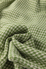 Green Gingham Wide Leg Loose Overall with Pockets Jumpsuits & Rompers JT's Designer Fashion