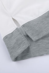 Color Block Round Neck Long Sleeves Pullover Sweatshirt Sweatshirts & Hoodies JT's Designer Fashion