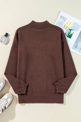 Coffee Western Howdy Boot Graphic High Neck Sweater Sweaters JT's Designer Fashion
