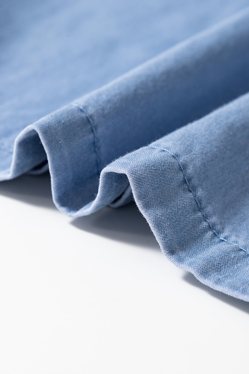 Beau Blue Casual Wide Slit Leg High Waist Loose Plus Size Jeans Plus Size Bottoms JT's Designer Fashion