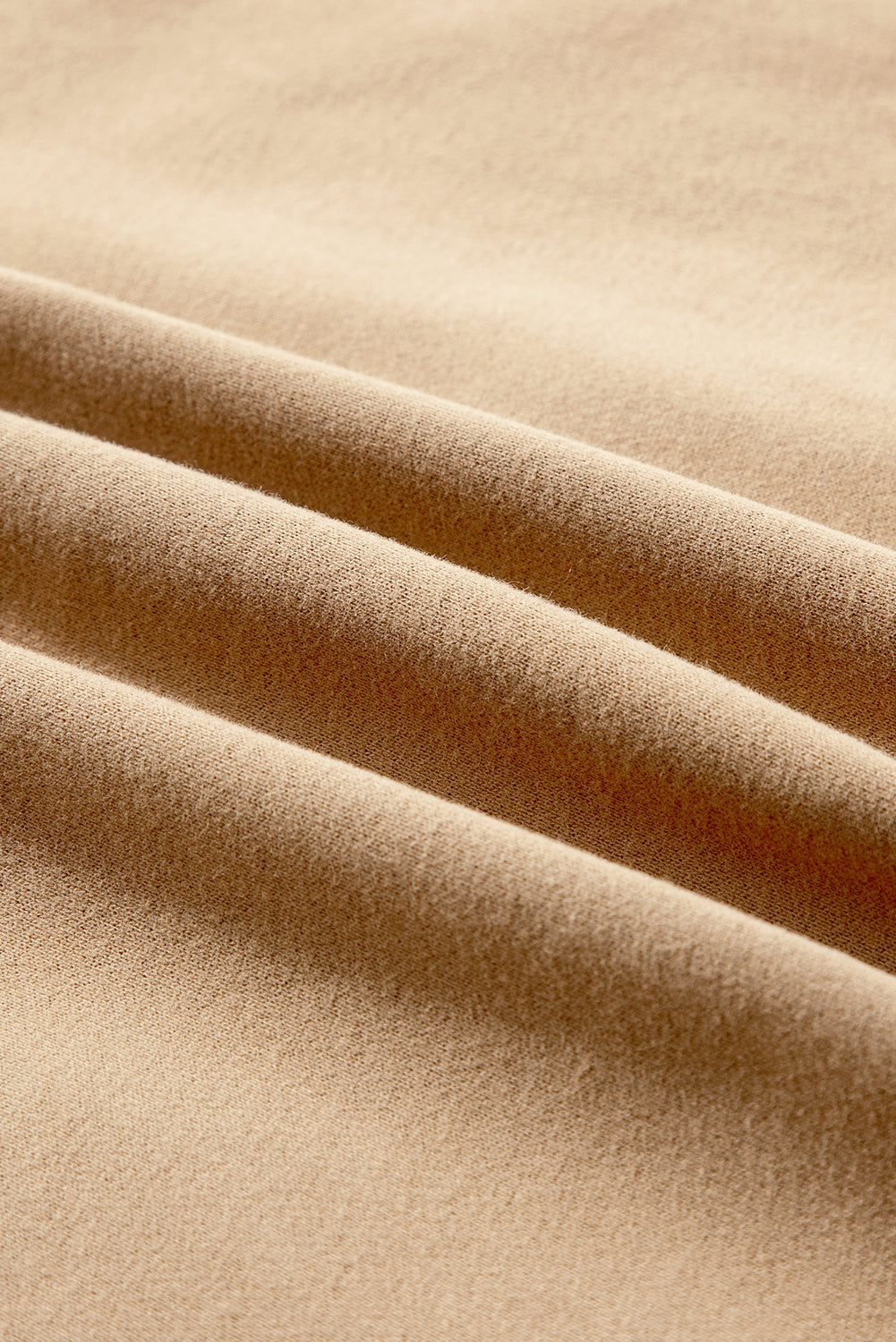 Parchment Fleece Lined Half Zipper Kangaroo Pockets Loose Hoodie Sweatshirts & Hoodies JT's Designer Fashion