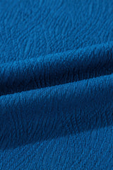 Bluing Solid Textured Crew Neck Short Set Short Sets JT's Designer Fashion