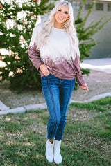 Tie Dye Gradient Pullover Sweatshirt Sweatshirts & Hoodies JT's Designer Fashion