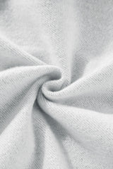 Light Grey Solid Color Fleece Lined Drawstring Hoodie with Pocket Sweatshirts & Hoodies JT's Designer Fashion