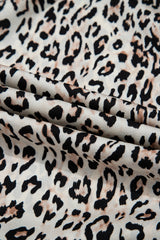 Brown Leopard Printed Halter Neck Backless Ruffled Hem Long Dress Maxi Dresses JT's Designer Fashion