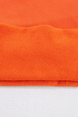 Russet Orange Solid Fleece Lined Drop Shoulder Terry Sweatshirt Sweatshirts & Hoodies JT's Designer Fashion