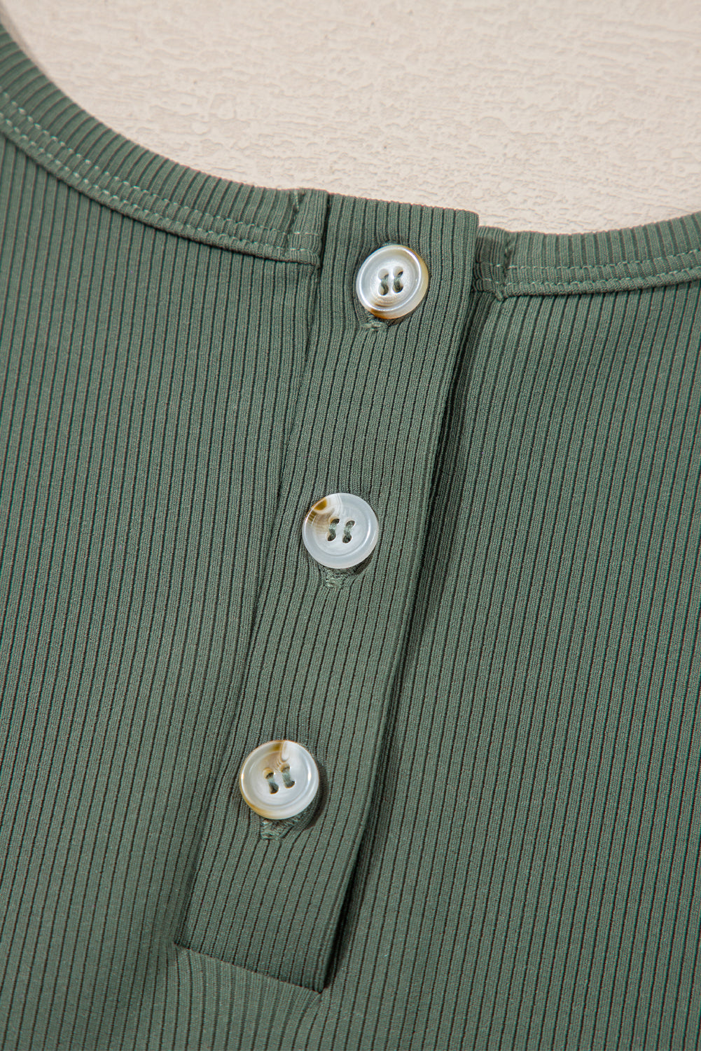 Vineyard Green Buttoned Drawstring Waist Sleeveless Wide Leg Jumpsuit Jumpsuits & Rompers JT's Designer Fashion