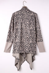 Leopard Open Front Cardigan Sweaters & Cardigans JT's Designer Fashion