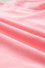 Pink Colorblock Bubble Sleeve Sweatshirt Sweatshirts & Hoodies JT's Designer Fashion