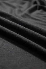 Black V Neck Hidden Pocket Splits Maxi T-shirt Dress T Shirt Dresses JT's Designer Fashion