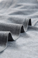 Gray CASH Letter Print T Shirt Graphic Tees JT's Designer Fashion