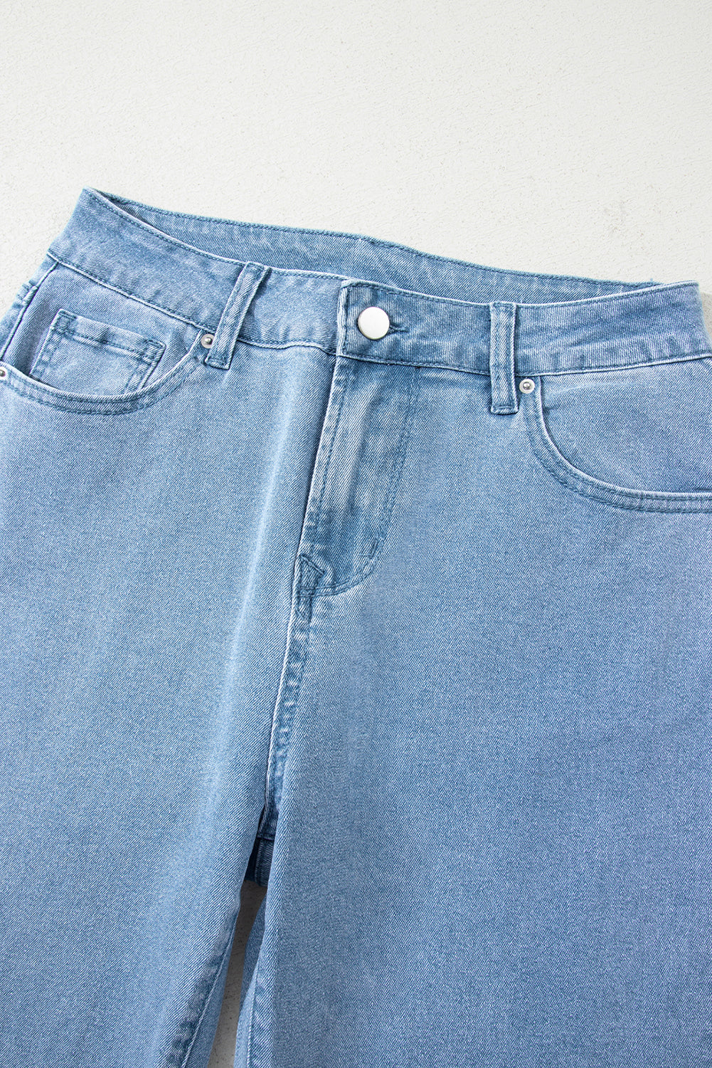 Myosotis Acid Washed High Rise Cropped Wide Leg Jeans Jeans JT's Designer Fashion