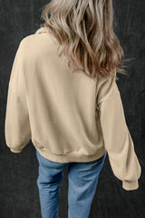 Smoke Gray Zip-up Stand Neck Kangaroo Pocket Sweatshirt Sweatshirts & Hoodies JT's Designer Fashion