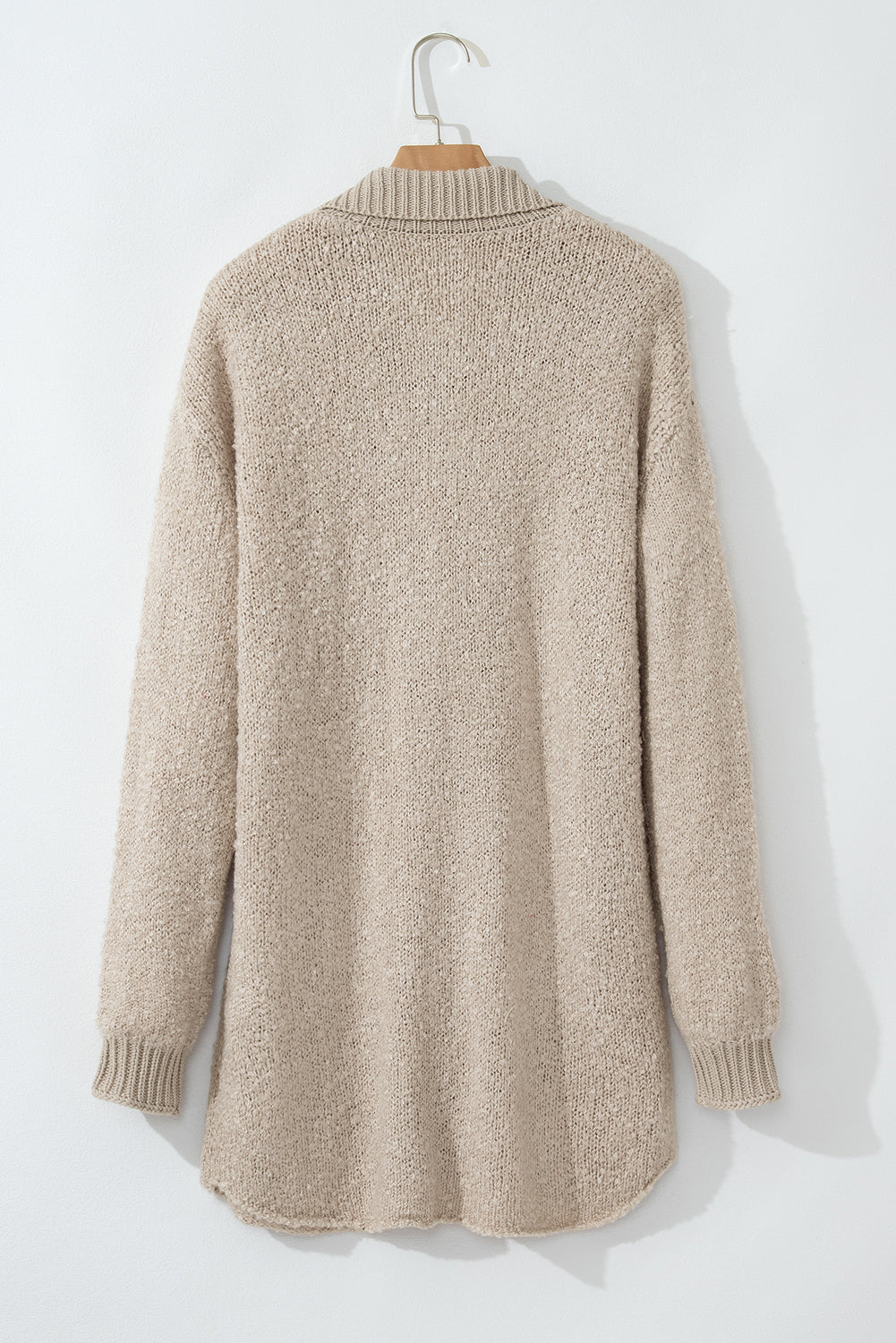 Jet Stream Collared Drop Shoulder Button Up Cardigan with Pocket Cardigans JT's Designer Fashion