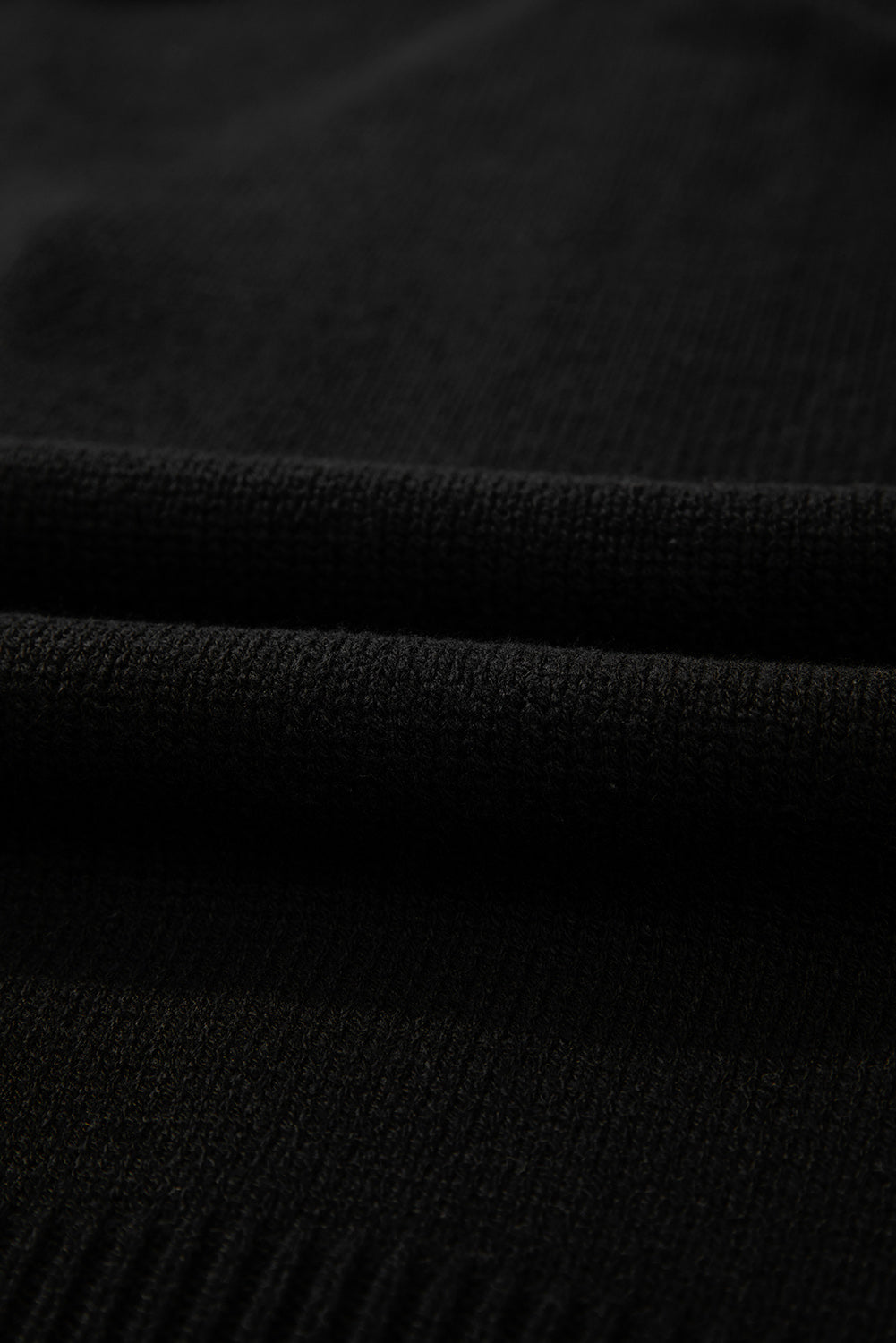 Black Open Knit Drop Shoulder Sweater Cardigan Cardigans JT's Designer Fashion