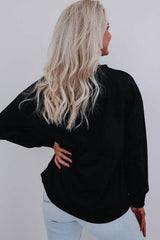 Black Colorful Merry & Bright Tinsel Graphic Sweater Sweaters JT's Designer Fashion