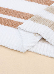 Stripe Blocked Drop Shoulder Slouchy Sweater Sweaters JT's Designer Fashion