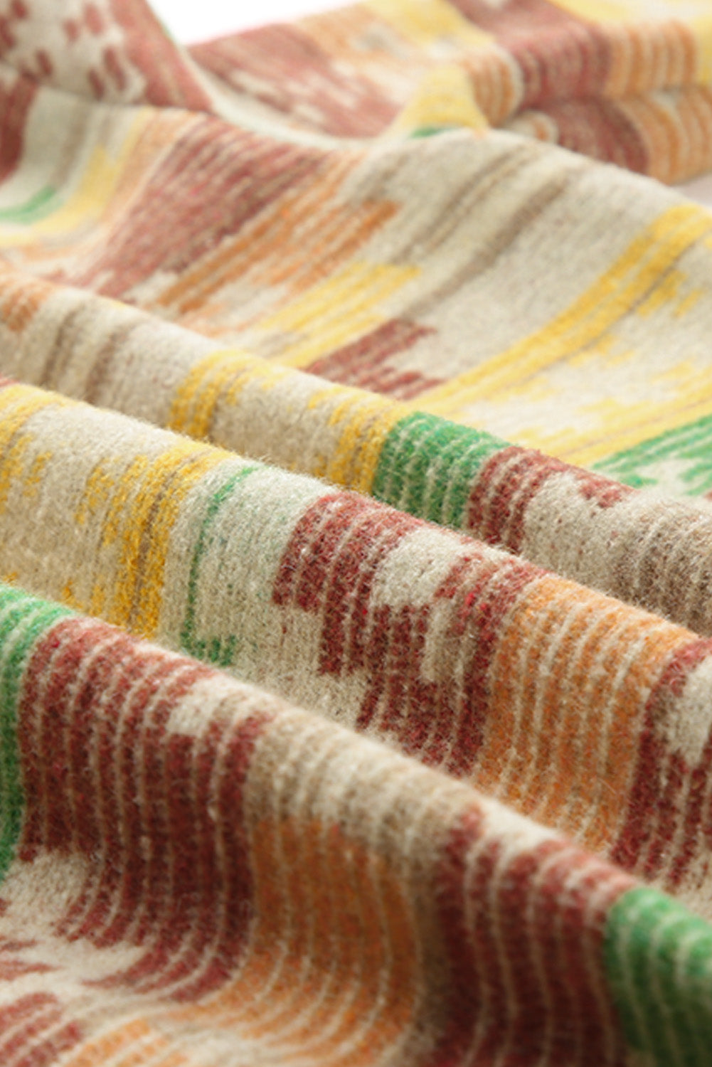 Yellow Western Aztec Print Button Flap Pocket Shacket Jackets JT's Designer Fashion