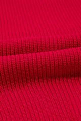 Racing Red Sparkle All The Way Tinsel Crew Neck Plus Size Sweater Plus Size Sweaters & Cardigans JT's Designer Fashion