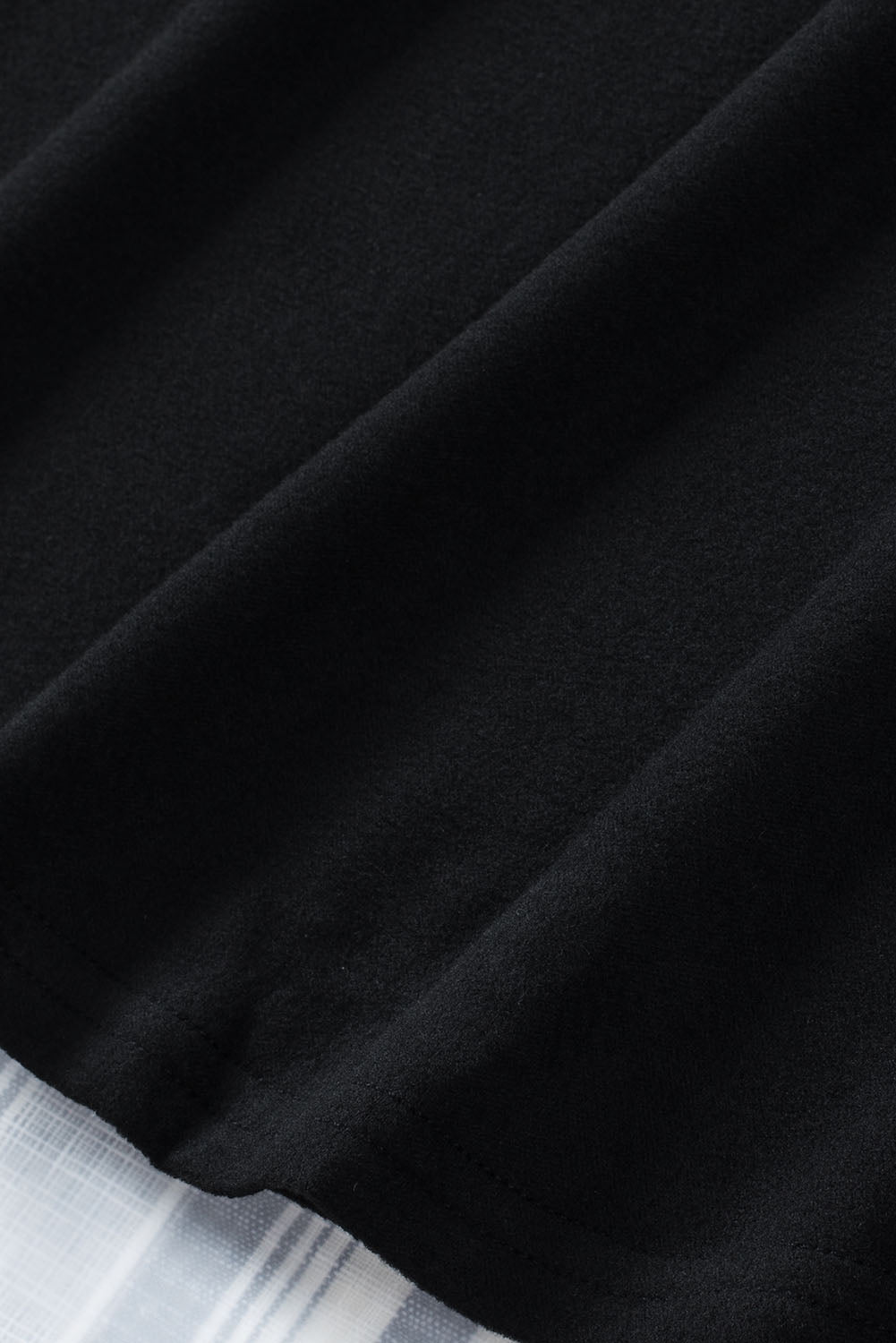 Black Solid Color V Neck Long Sleeve Knit Top Long Sleeve Tops JT's Designer Fashion