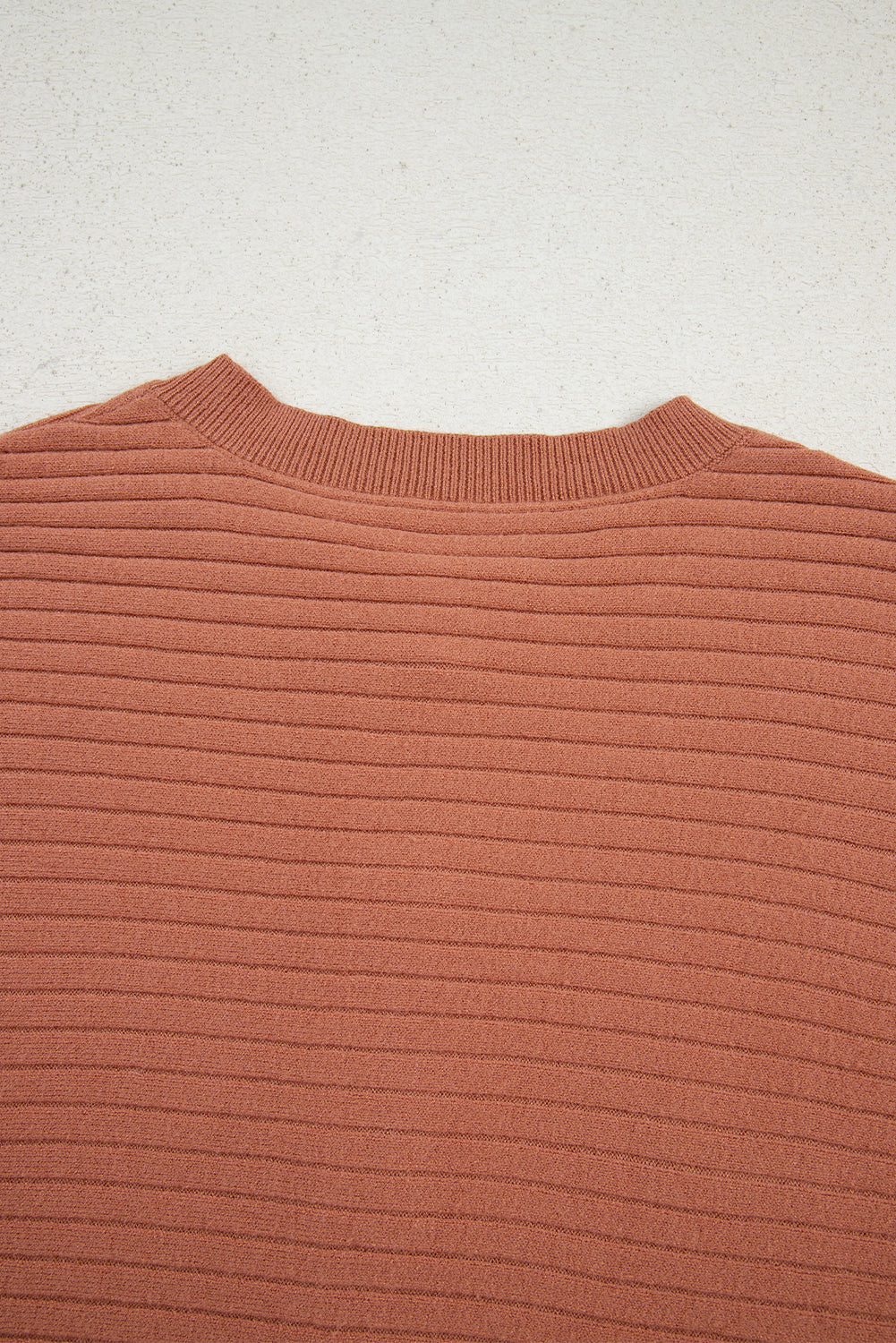 Apricot Pink Wide Rib Knit Button Front Dolman Sleeve Sweater Cardigan Cardigans JT's Designer Fashion
