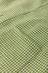 Green Gingham Wide Leg Loose Overall with Pockets Jumpsuits & Rompers JT's Designer Fashion