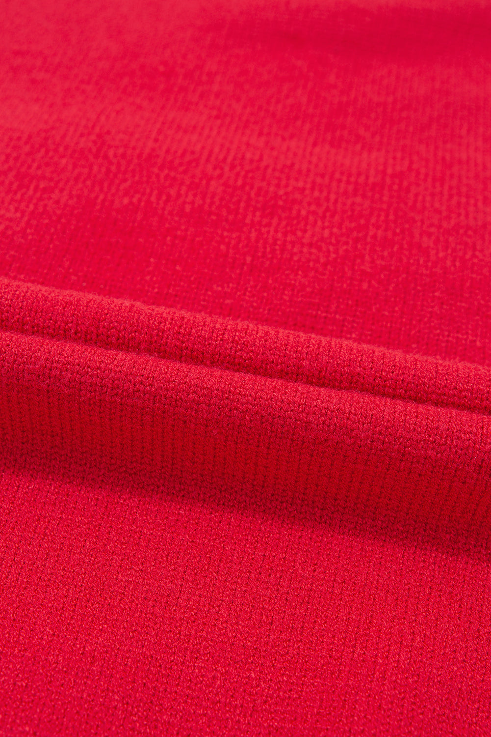 Fiery Red Tinsel Merry Letter Drop Shoulder Baggy Sweater Sweaters JT's Designer Fashion