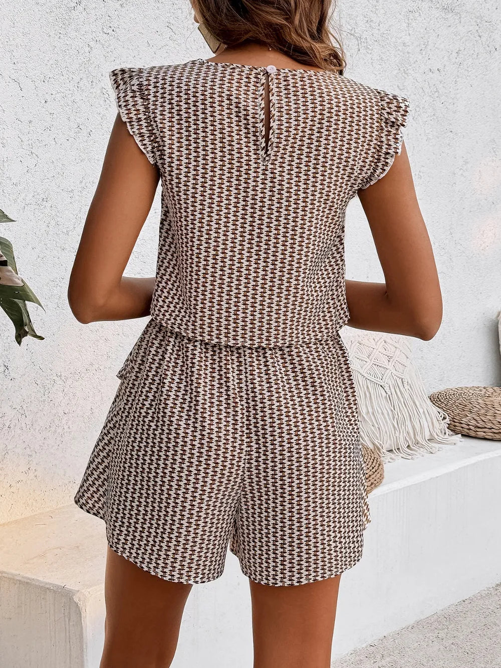 Chic in Check – The Ultimate Summer Layered Short Set Short Sets JT's Designer Fashion