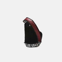 Nicole Lee USA Vegan Leather Leopard & Lip Pattern Crossbody Bag Bags JT's Designer Fashion