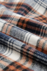 Plaid Pattern Sherpa Lined Hooded Shacket Plaid Shackets JT's Designer Fashion