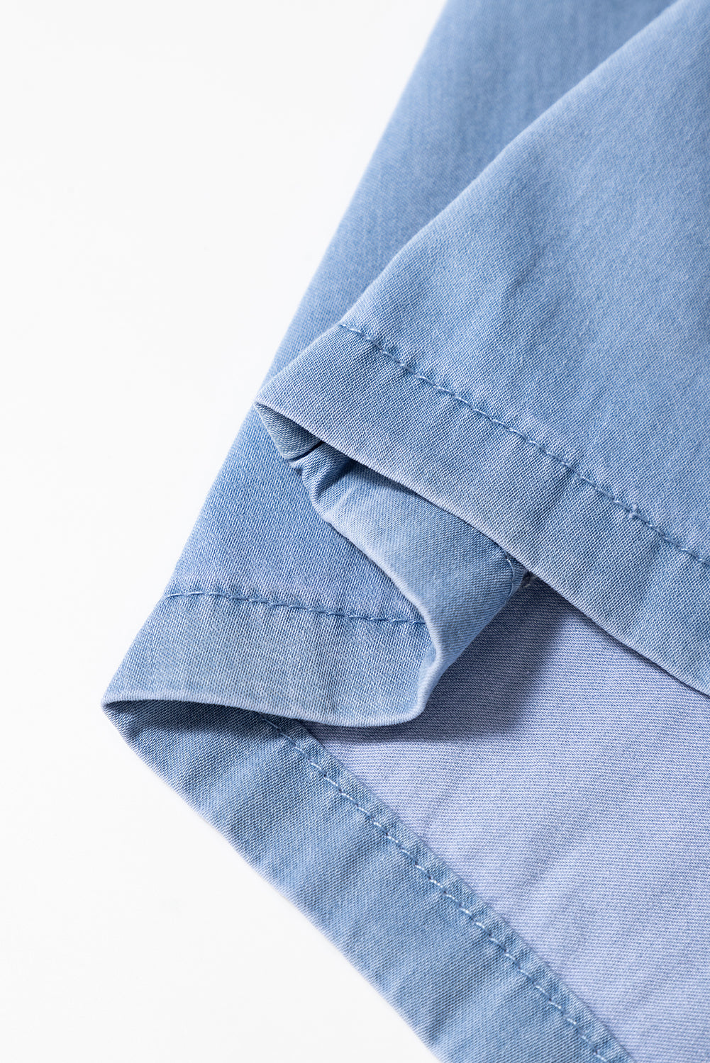 Beau Blue Casual Wide Slit Leg High Waist Loose Plus Size Jeans Plus Size Bottoms JT's Designer Fashion