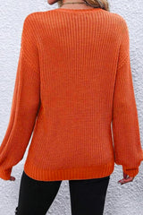 Gold Flame Thanks Giving Letter Graphic Crew Neck Sweater Sweaters JT's Designer Fashion