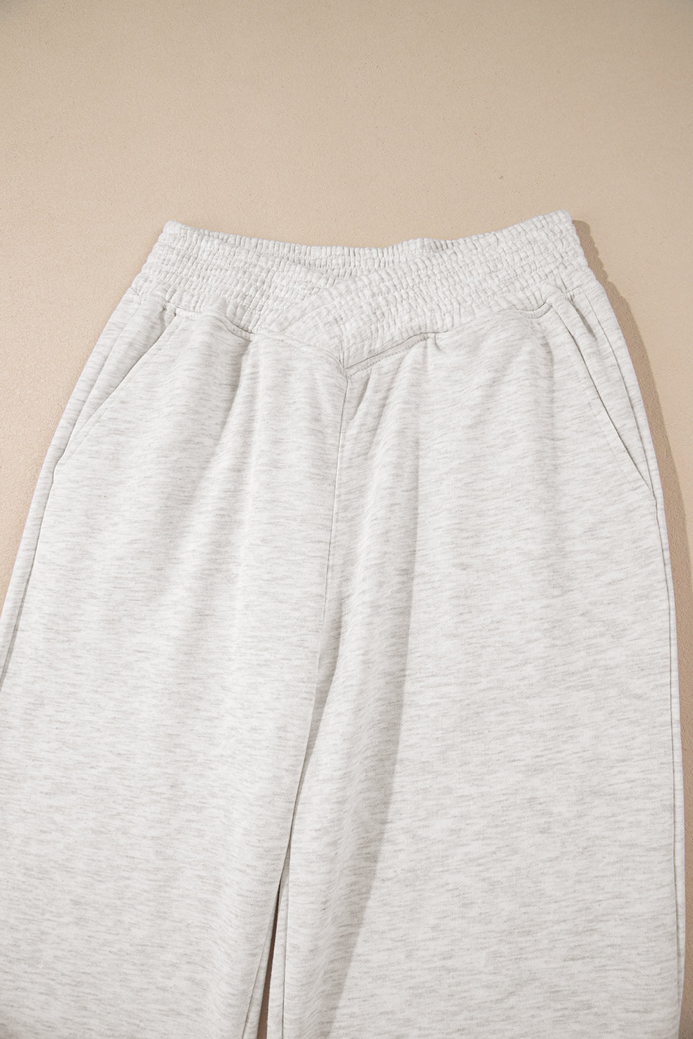 Light Grey Cross-Waist Wide Leg Lounge Pants Pants & Culotte JT's Designer Fashion