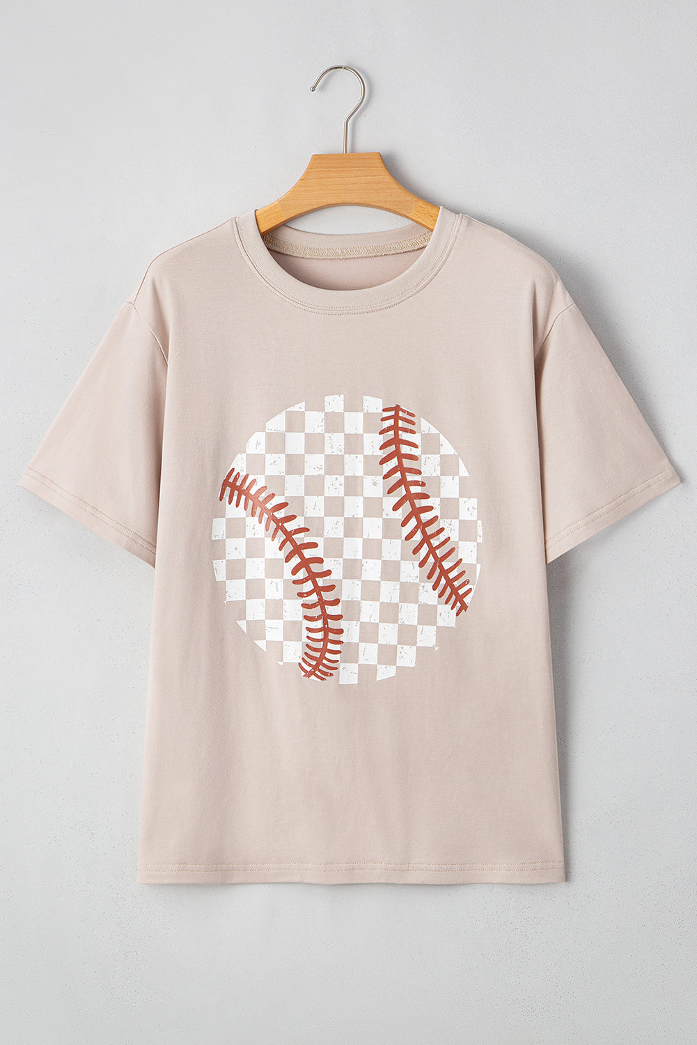 Jet Stream Checkered Baseball Graphic Tee Graphic Tees JT's Designer Fashion