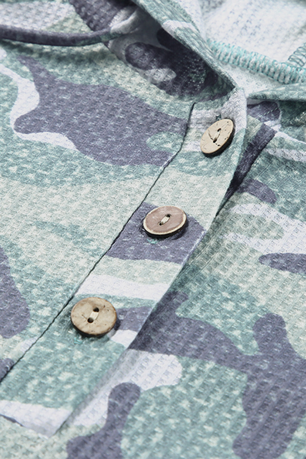 Green Long Sleeve Camo Print Oversize Hoodie Sweatshirts & Hoodies JT's Designer Fashion
