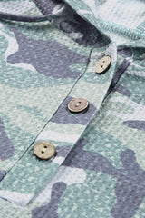 Green Long Sleeve Camo Print Oversize Hoodie Sweatshirts & Hoodies JT's Designer Fashion