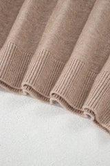 Smoke Gray Pearled Drop Shoulder Plus Size Sweater Plus Size Sweaters & Cardigans JT's Designer Fashion