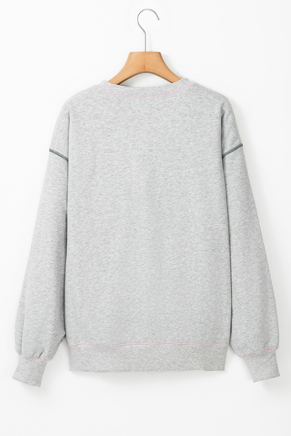 Light Grey COUNTRY CLUB PICKLEBALL Graphic Exposed Stitching Casual Sweatshirt Sweatshirts & Hoodies JT's Designer Fashion
