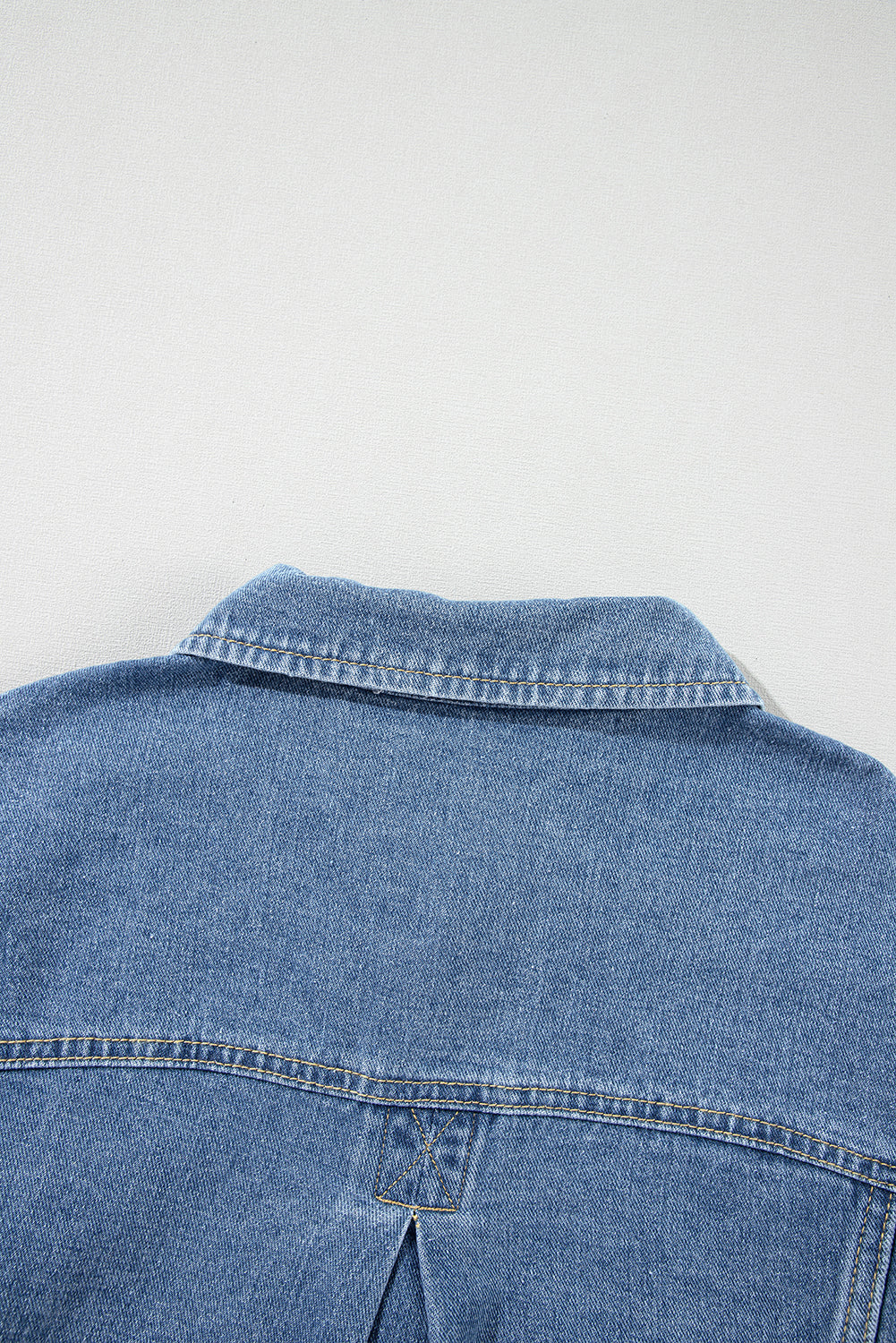 Wild Wind Washed Oversize Pocketed Denim Jacket Denim Jackets JT's Designer Fashion