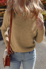 Straw Yellow Brushed Knit Casual Fitted Sweater Sweaters JT's Designer Fashion