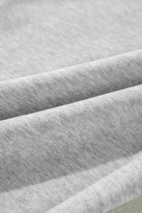 Light Grey Solid Color Fleece Lined Drawstring Waist Joggers Pants & Culotte JT's Designer Fashion