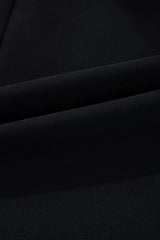 Black Contrast Bowknot Applique Crew Neck Sleeveless Mini Dress Mini Dresses JT's Designer Fashion
